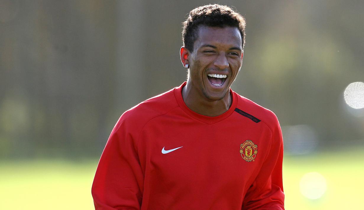 3. Luis Nani - Manchester United mendatangkan Luis Nani dari Sporting CP pada bursa transfer 2007. Penyerang asal Portugal ini menyumbangkan empat gelar Premier League, dua Piala Liga, dan satu Liga Champions. (AFP/Paul Ellis)