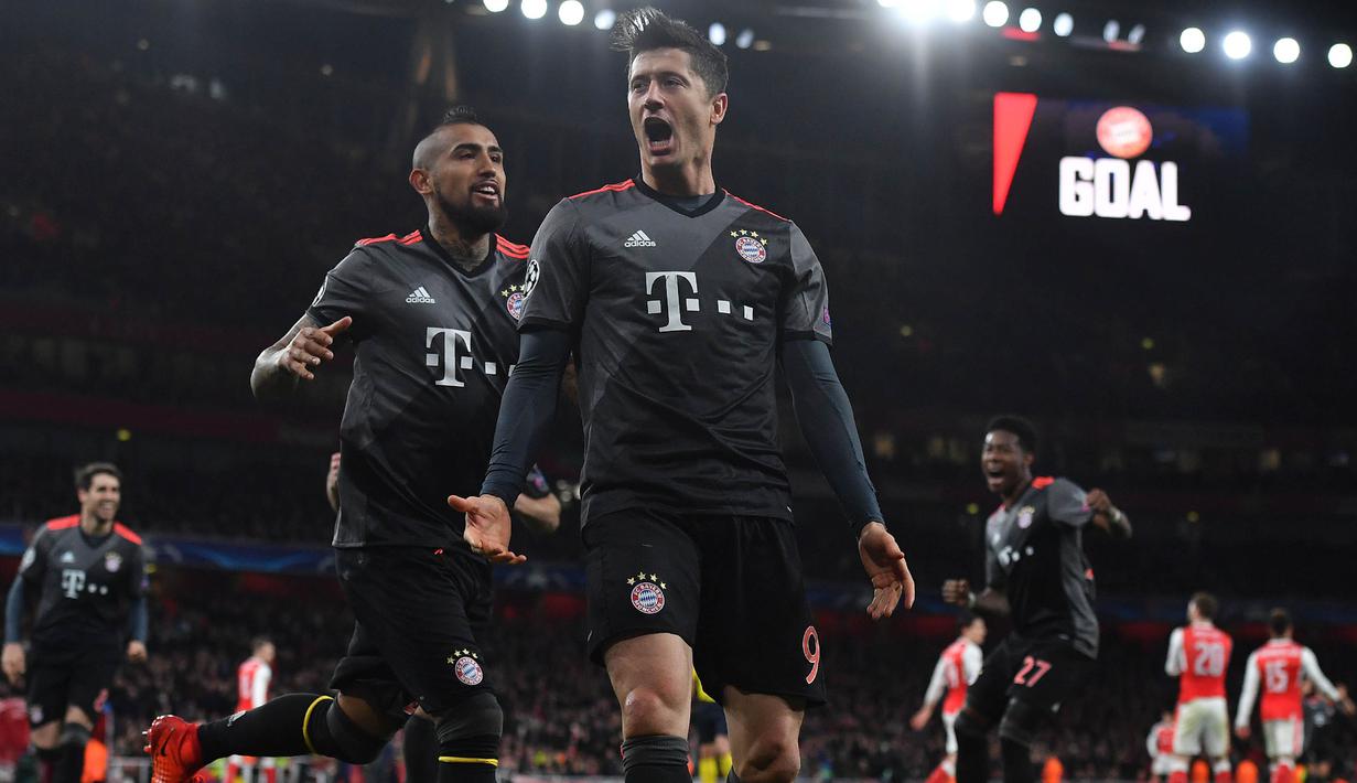 4. Robert Lewandowski (Bayern Munchen) - 7 Gol. (AFP/Ben Stansall) 