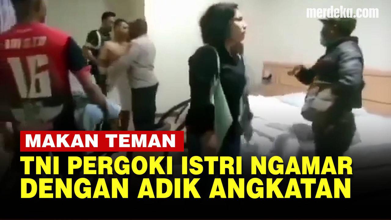 VIDEO: Viral, Anggota TNI Pergoki Istri Selingkuh dengan Adik Angkatan di Kamar Hotel