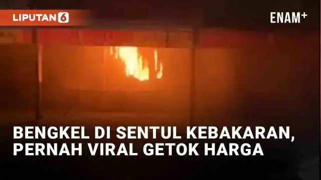 Bengkel di Jl. Raya Sirkuit Sentul, Babakanmadang, Bogor terbakar (19/7/2023). Kebakaran terjadi menjelang tengah malam, berhasil dipadamkan segera. Bengkel tersebut menjadi sorotan media sosial lantaran pernah viral menggetok harga.