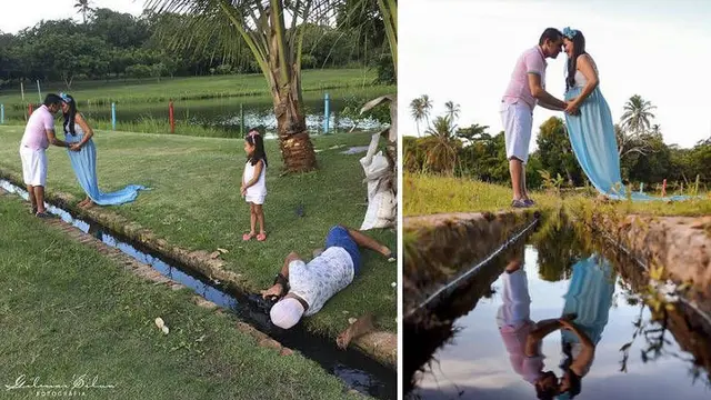 10 Potret Kocak Aksi Fotografer saat Abadikan Gambar Ini Penuh Perjuangan