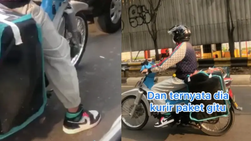 Viral Kurir Paket dengan Penampilan Hypebeast, Gayanya yang Stylish Jadi Sorotan