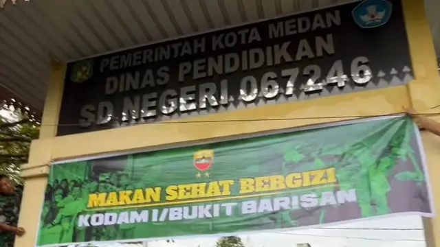 Program Makan Sehat Bergizi (MBG) dilaksanakan di SDN 067246 Medan