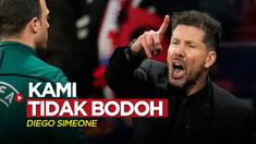 Berita video Diego Simeone melontarkan pernyataan menarik setelah laga Atletico Madrid kontra Man City yang berakhir dengan skor 0-0 pada leg 2 perempat final Liga Champions 2021/2022, Kamis (14/4/2022) dinihari WIB.