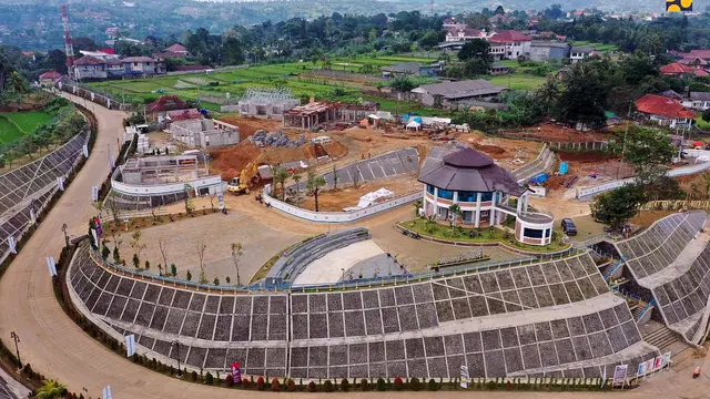 Kementerian PUPR telah merampungkan konstruksi Bendungan Ciawi di Kabupaten Bogor, Jawa Barat. Bendungan kering (dry dam) ini jadi bagian dari rencana induk sistem pengendalian banjir. (Dok Kementerian PUPR)