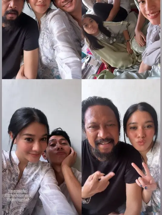 Mereka juga sempat lebaran di rumah ayah Kenang, Jamal Mirdad. [Instagram/kenangmirdad]