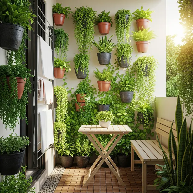 Model Teras Rumah Kecil yang Bisa Jadi Tempat Santai dan Jemur Pakaian (Image by Gemini AI)