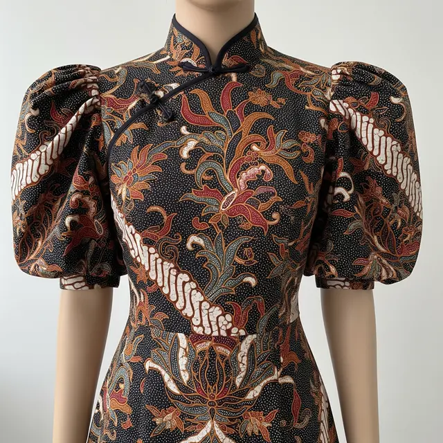 9 Model Batik Lengan Puff Volume Formal, Tampil Anggun dan Modern