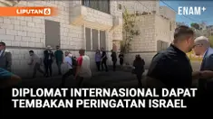 PASUKAN ISRAEL MELEPASKAN TEMBAKAN PERINGATAN SAAT DIPLOMAT INTERNASIONAL BERKUNJUNG KE TEPI BARAT