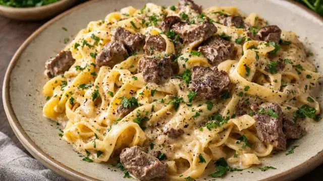 Beef Pasta Creamy