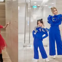 Ayu Ting Ting dan Bilqis kerap pakai baju kembaran, sukses tampil kompak dan sama-sama cantik.