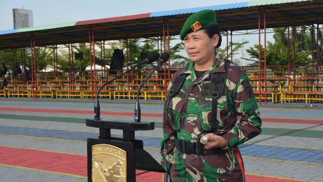 Letnan Kolonel Chb (K) Elsieh, Komandan Detasemen Perhubungan (Dandenhub) Kodam XII/ Tanjungpura (Liputan6.com/Lizsa Egeham)