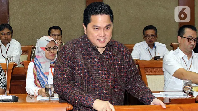 Erick Thohir Rapat Perdana di DPR
