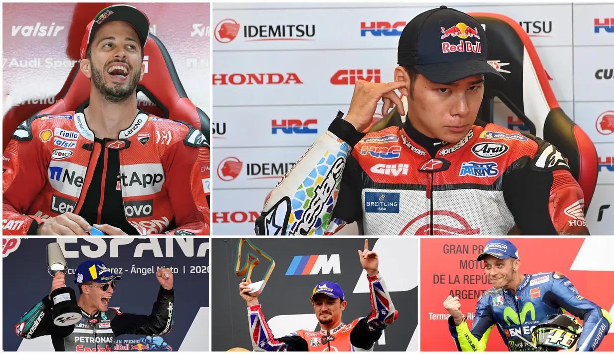 1. Fabio Quartararo (Yamaha SRT) - Pembalap erjulukan El Diablo masih bertengger di puncak klasemen sementara dengan 70 Poin. Quartararo hanya mendulang tiga poin setelah hanya finis di posisi ke-13 balapan MotoGP Styria. (AFP/Javier Soriano)