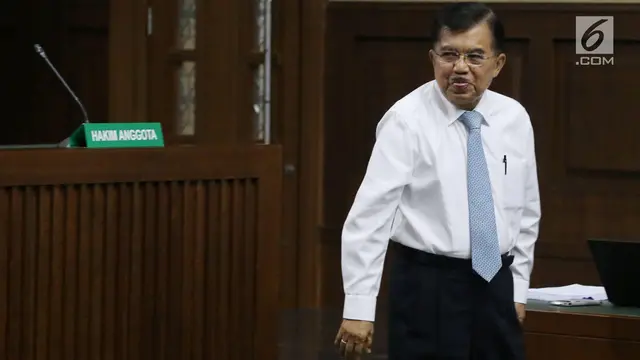 Wapres JK Duduk Sebagai Saksi Sidang SDA