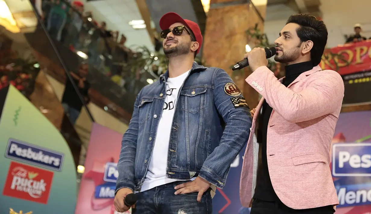 Pastinya, peserta India tadi kalah keren dan beken dengan hadirnya dua artis India,  Shakti Arora, dan Aly Goni yang didatangkan ANTV. (Bambang E.Ros/Bintang.com)