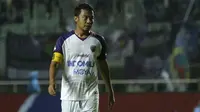 5. Hamka Hamzah (Persita) - Pada musim Shopee Liga 1 2020 ini, Hamka bergabung dengan Persita Tangerang. Bek berumur 36 tahun ini merupakan salah satu bek legendaris Indonesia yang pernah menjadi langganan Timnas Indonesia. (Bola.com/Yoppy Renato)