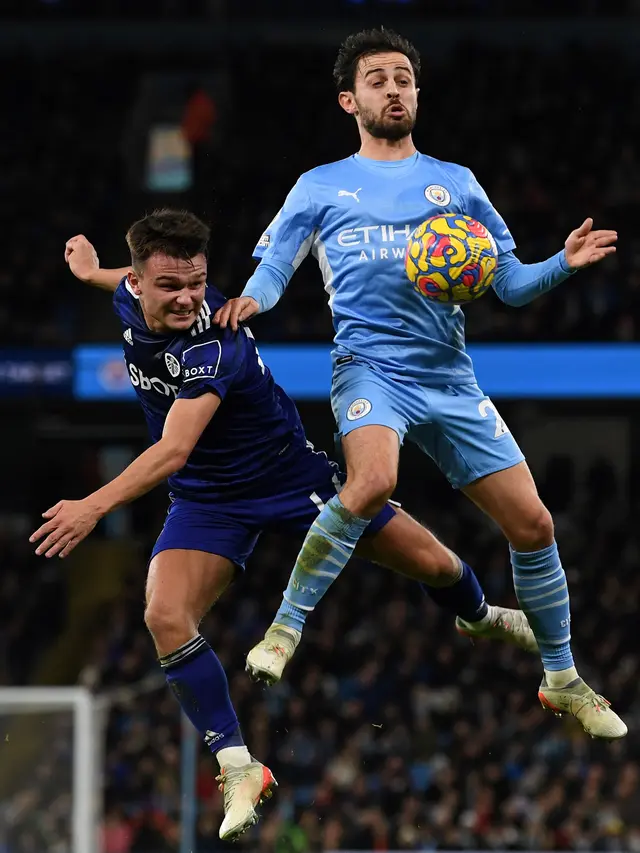 Manchester City Vs Leeds United di Liga Inggris