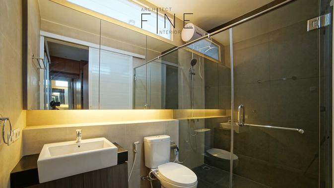 Desain kamar mandi Duri Kepa Residence di Jakarta karya Fine Team Studio. (dok. Fine Team Studio/Arsitag.com/Dinny Mutiah)
