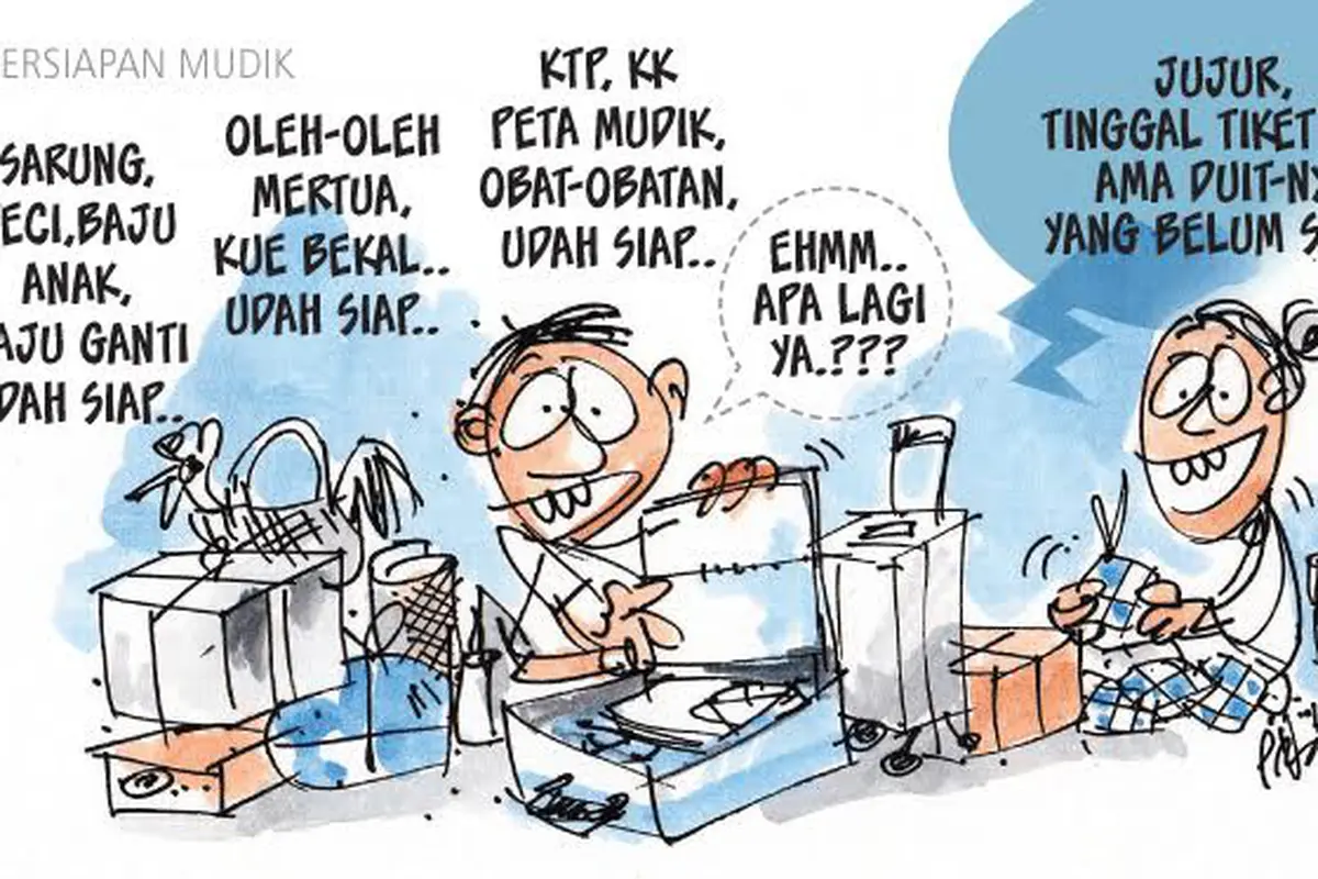 kartun mudik