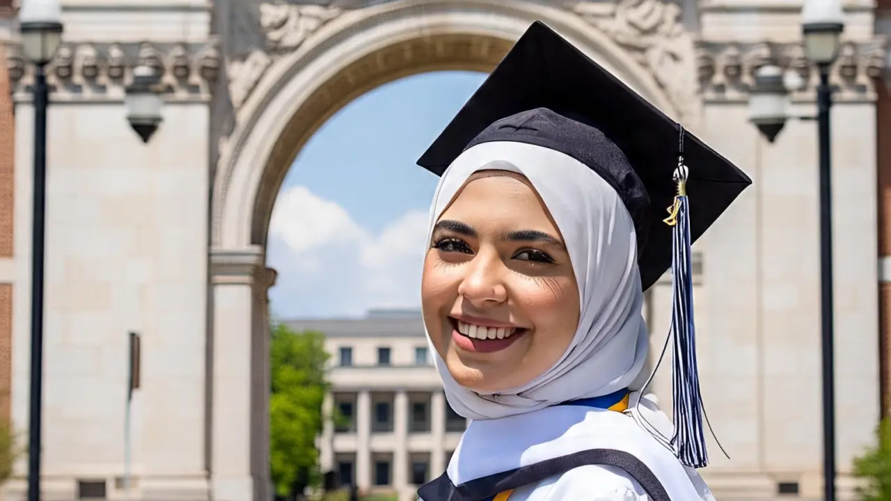 Ilustrasi Model Hijab Wisuda