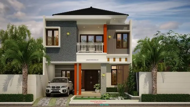 Rumah 4 Lantai Minimalis Dalam Kluster