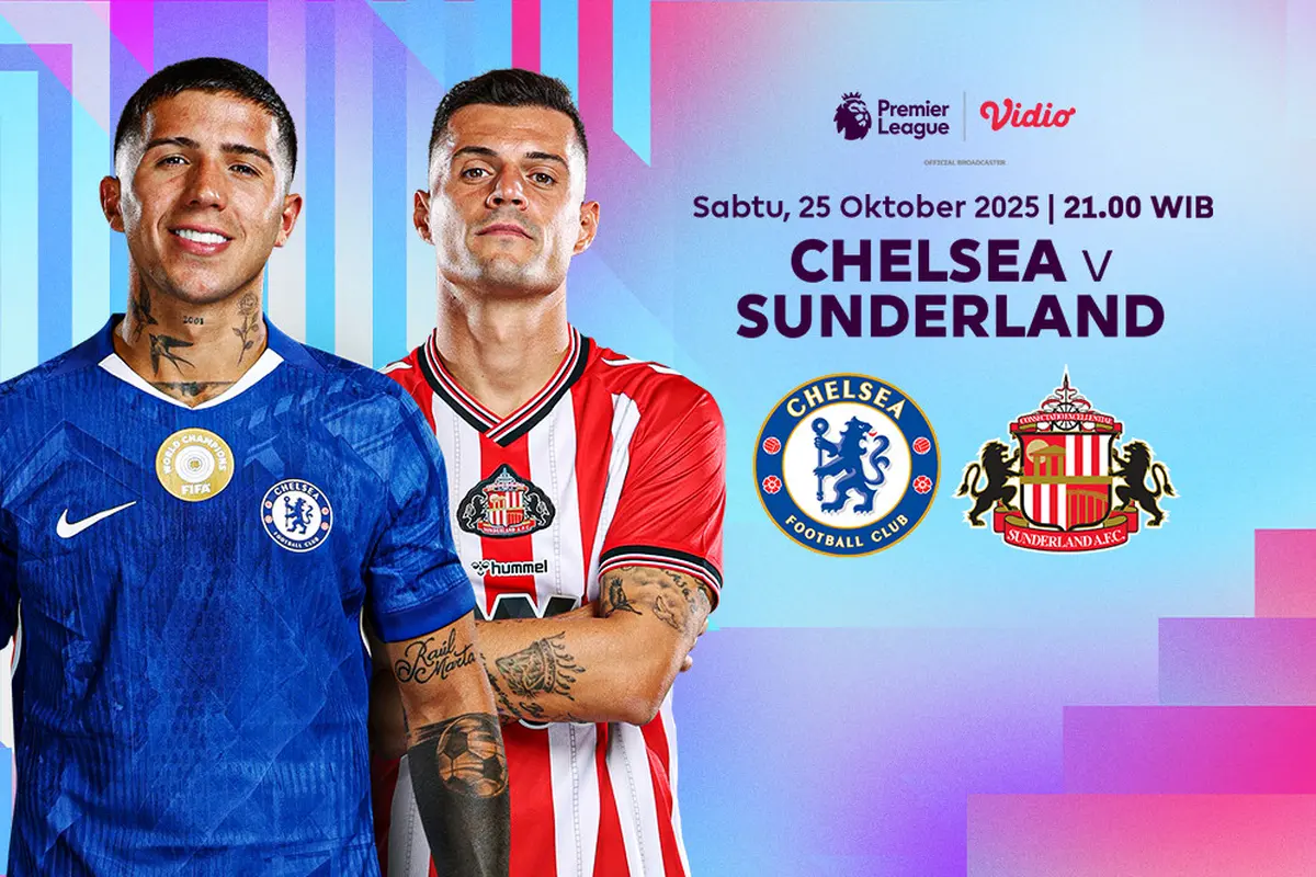 Saksikan Chelsea vs Sunderland eksklusif di Vidio. (dok. vidio.com)
