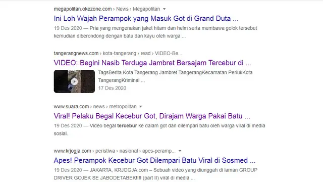 Hasil penelusuran Google Image