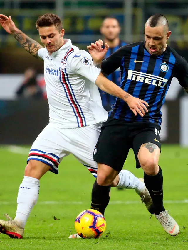 Gol Radja Nainggolan Bawa Inter Milan Kalahkan Sampdoria