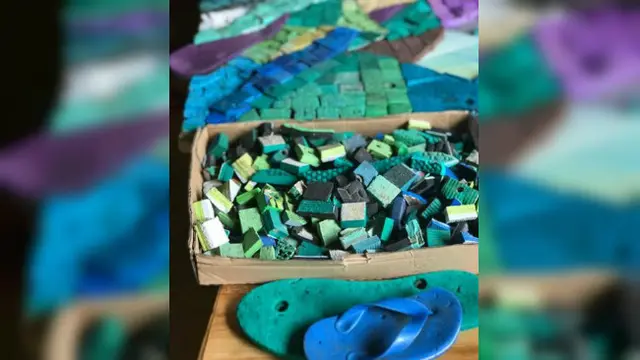 Liina Klaus memiliki ide brilian dalam menanggulangi sampah di pantai Bali, utamanya sampah sandal jepit.