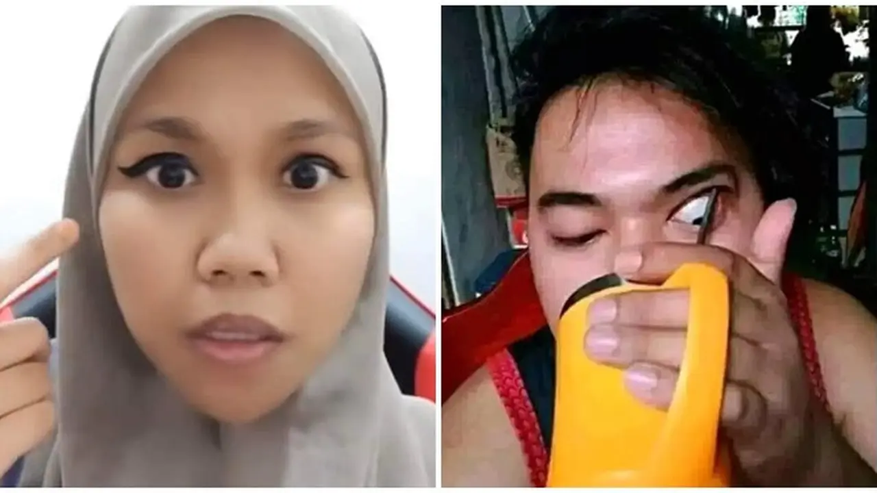 6 Potret Apes Pakai Eyeliner Ini Sering Dialami Cewek, Harus Sabar Kalau Dandan