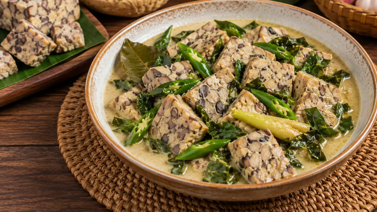 Resep Tempe Benguk Santan