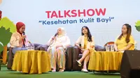 Talkshow bertema "Kesehatan Kulit Bayi", Kamis (2/11/2023) pada Mombee Mother and Baby Expo dengan tema "Super Mario World 2023” bekerja sama Makuku, di Tiara Convention Center Medan