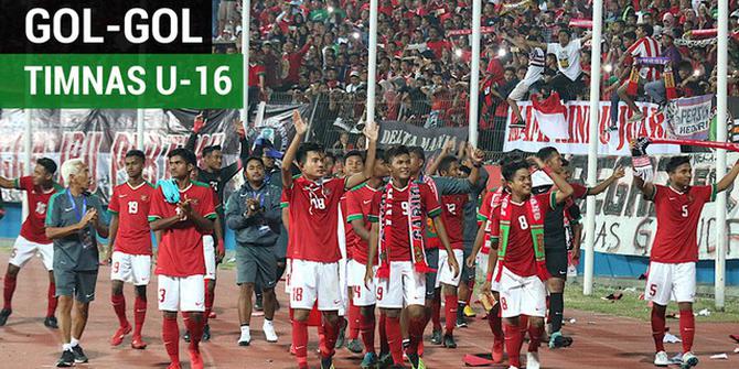 VIDEO: 17 Gol Timnas Indonesia Sementara Ini di Piala AFF U-16 2018