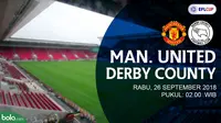 Jadwal Piala Liga Inggris, Manchester United vs Derby County. (Bola.com/Dody Iryawan)