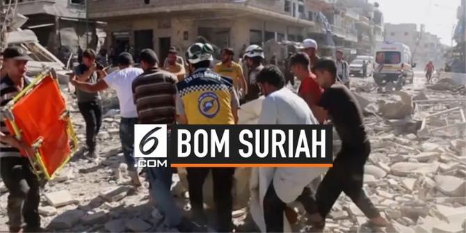 VIDEO: Serangan Bom Guncang Pasar di Suriah, 23 Tewas
