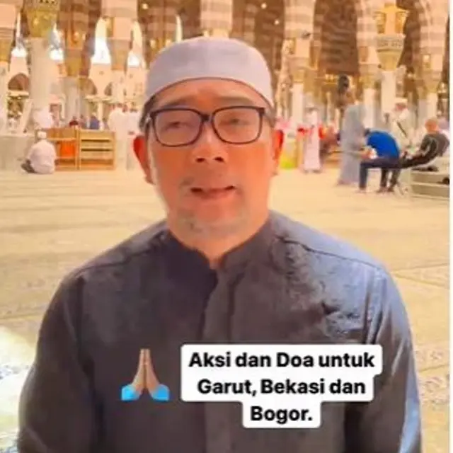 Ridwan Kamil Berikan Doa untuk Korban Banjir di Jawa Barat
