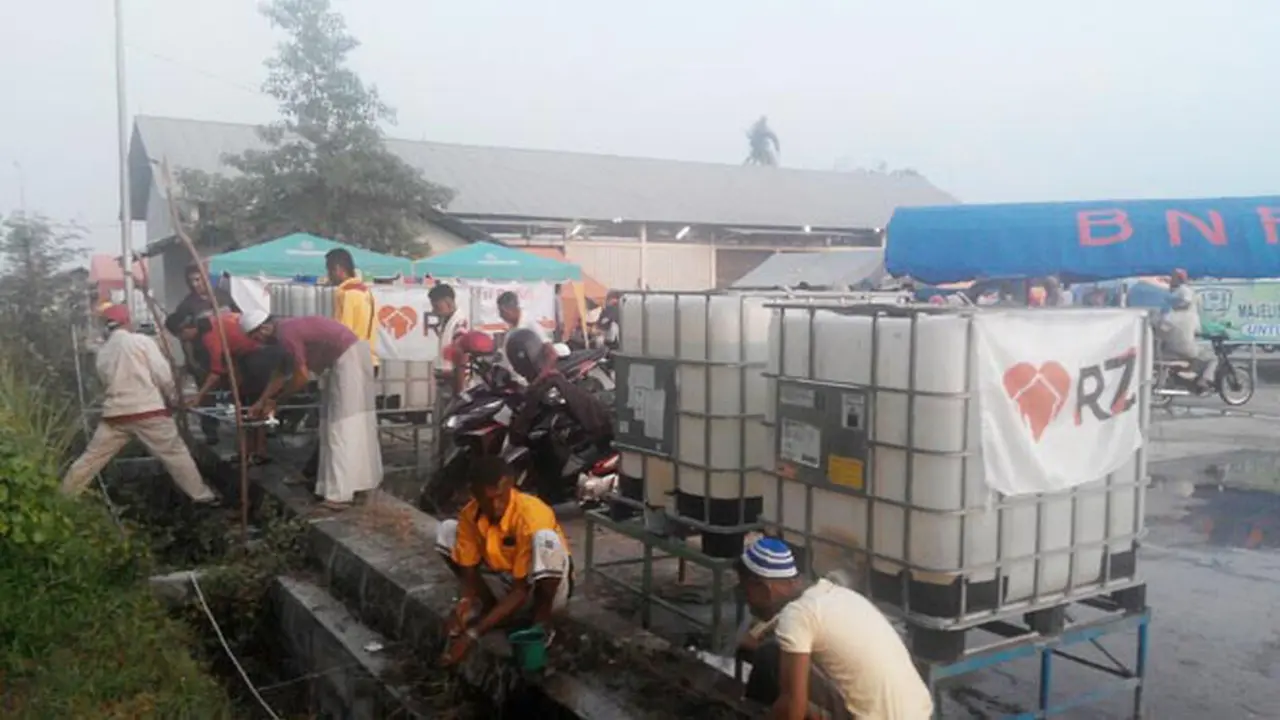 RZ Sediakan Fasilitas Air Bersih untuk Pengungsi Rohingya