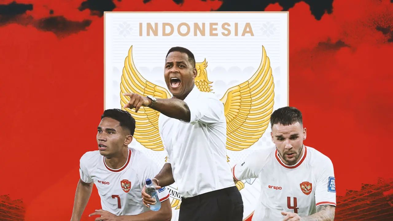 Timnas Indonesia - Patrick Kluivert Dikelilingi Marselino Ferdinan dan Calvin Verdonk