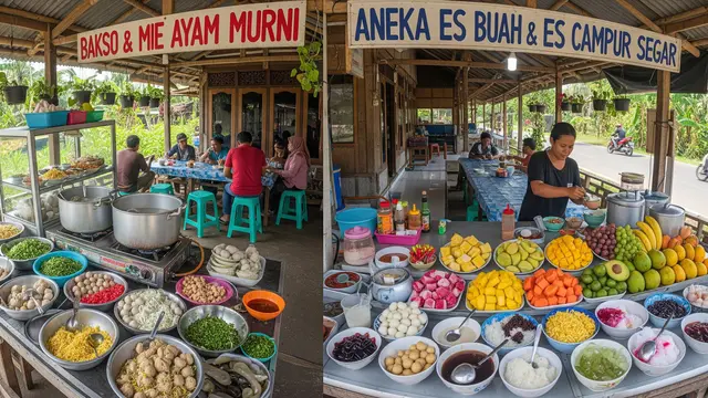 Ide Kombinasi 2 Usaha Makanan Kecil di Rumah Desa Pinggir JalanE