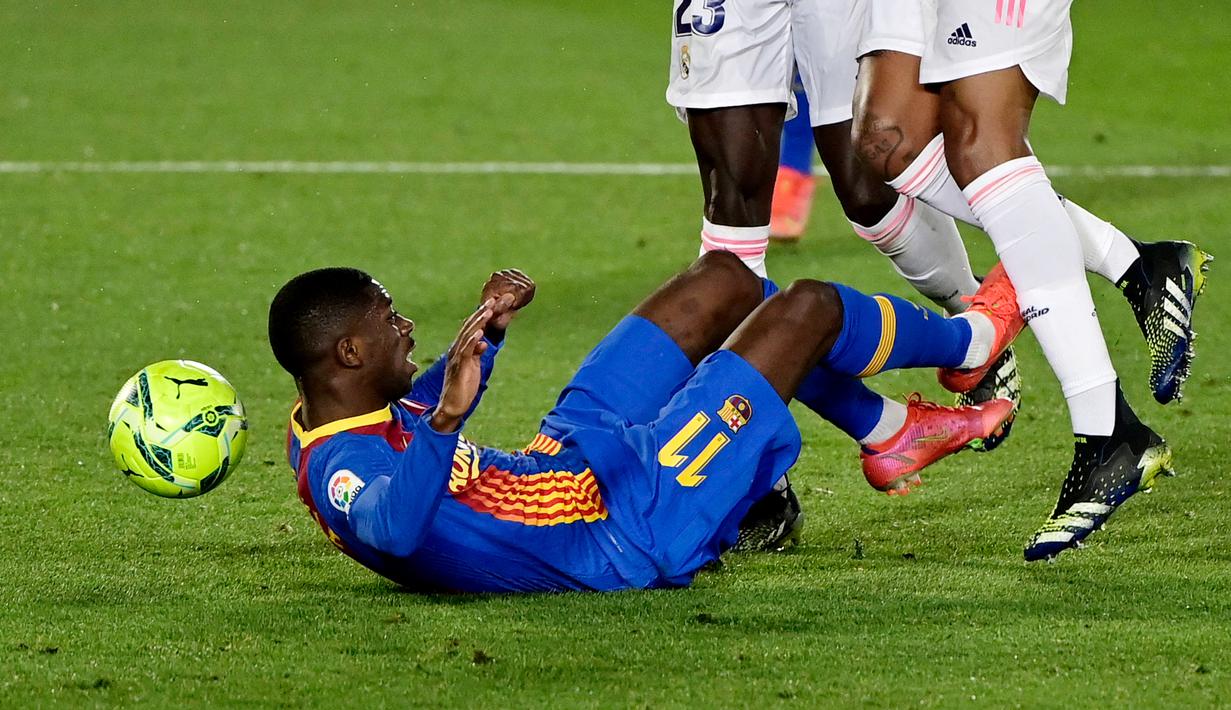 Ousmane Dembele - Penyerang Barcelona ini diperkirakan baru bisa merumput kembali pada bulan Oktober. Dembele mengalami cedera pada lututnya saat membela Perancis menghadapi Hungaria di ajang Euro 2020 lalu.