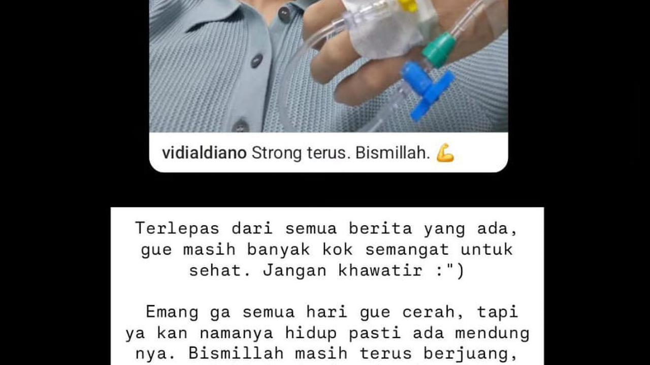 Sempat Tak Mau Lanjutkan Kemo, Vidi Aldiano Kembali Posting Kondisi Sedang Diinfus dan Banjir Dukungan