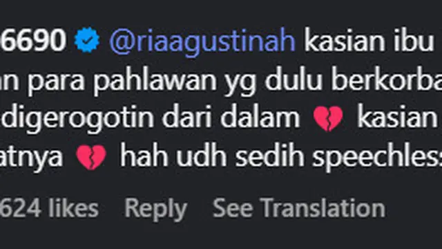 Komentar Raisa mengenai kondisi yang menerpa Indonesia