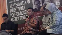 Anggota Komisi III DPR RI Abdul Kadir Karding saat menjadi pembicara Forum Diskusi Ekonomi Politik (FDEP) di Jakarta, Rabu (25/7). (Merdeka.com/Iqbal S. Nugroho)