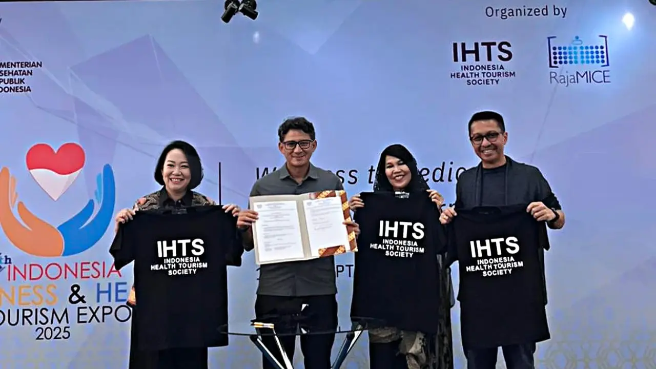Ketua Umum Pengurus Pusat Indonesia Health Tourism Society (IHTS), Sandiaga Uno (kedua dari kiri) (Istimewa)
