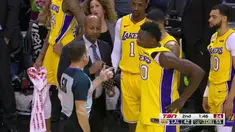 Berita video game recap NBA 2017-2018 antara Toronto Raptors melawan LA Lakers dengan skor 123-111.