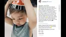 Tidak sekali, Sabai pun mengunggah foto Bjorka sedang meniup lilin dan kue ulang tahunnya. Bersama dengan keluarganya yang lain, ulang tahun Bjorka pun dirayakan di Bali. (Instagram)