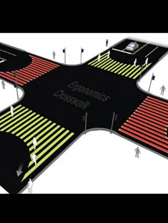 10 Potret Zebra Cross dengan Desain Paling Unik di Dunia Photo