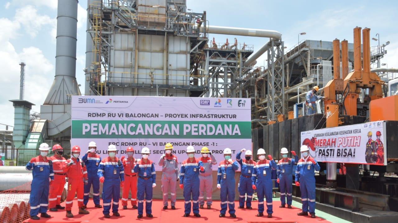 Pertamina Mulai Bangun RDMP RU VI-Balongan Tahap 1