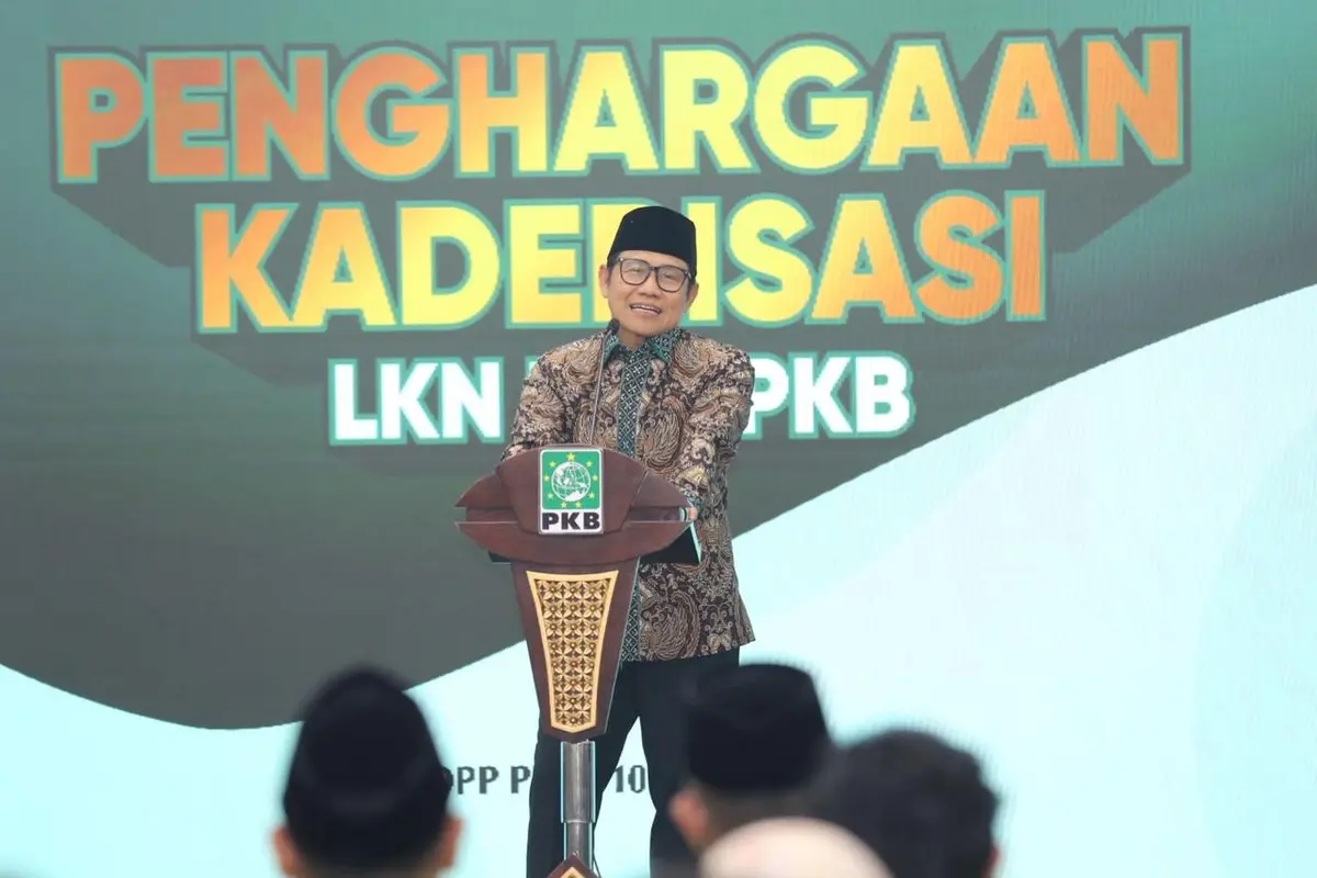 Ketua Umum DPP PKB, Abdul Muhaimin Iskandar dalam acara Halal Bihalal dan Apresiasi Kaderisasi 2026 yang digelar di Kantor DPP PKB, Jalan Raden Saleh 9, Jakarta Pusat, Jumat (10/4/2026) (Istimewa)